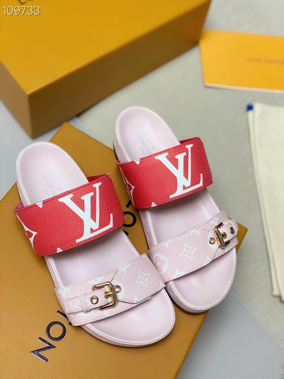 lv经典老花拖鞋 专柜同步上线