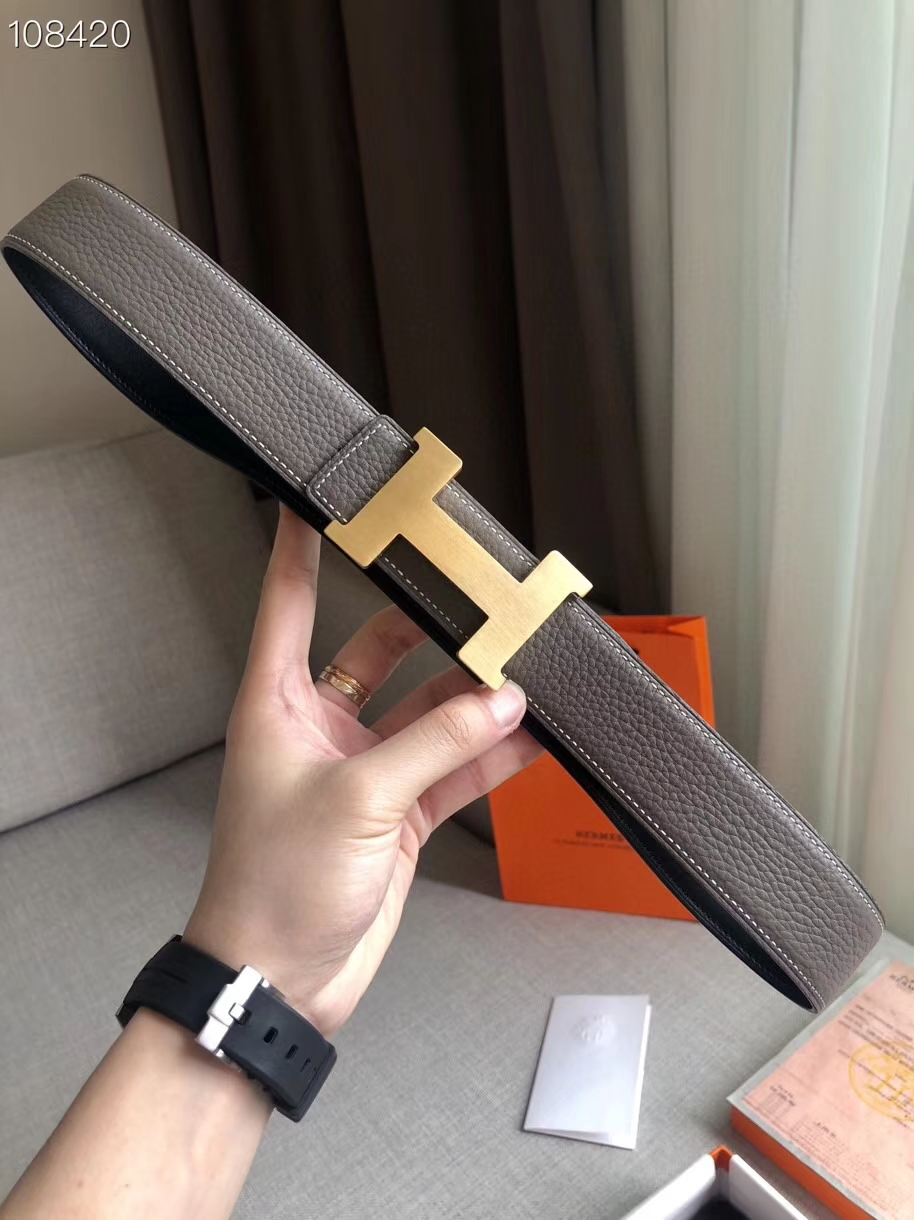 ID.179929|Be-20040510-gr-L|Hermes官網款皮帶適合熟男