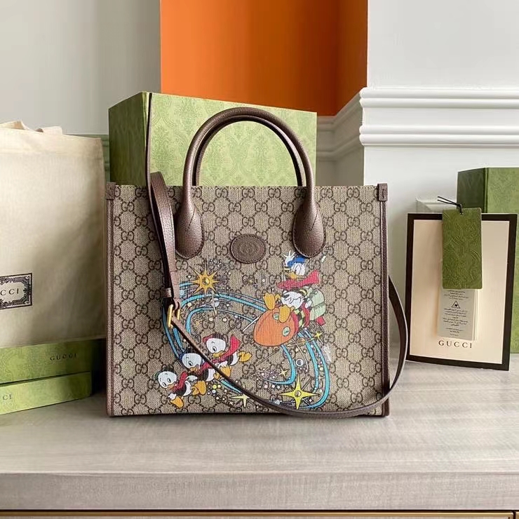 ID.184624|648134-co-l|Disney x Gucci唐老鴨印花托特包