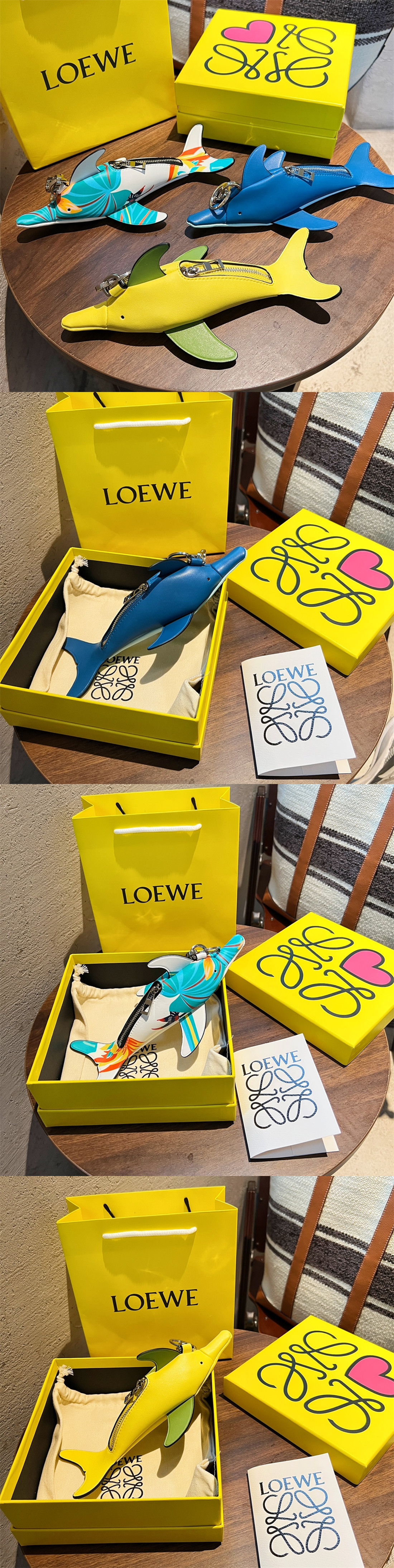 【LOEWE】バッグチャーム ブタ 新品・未使用品）ロエベ LOEWE アニマル パンダ バッグチャーム