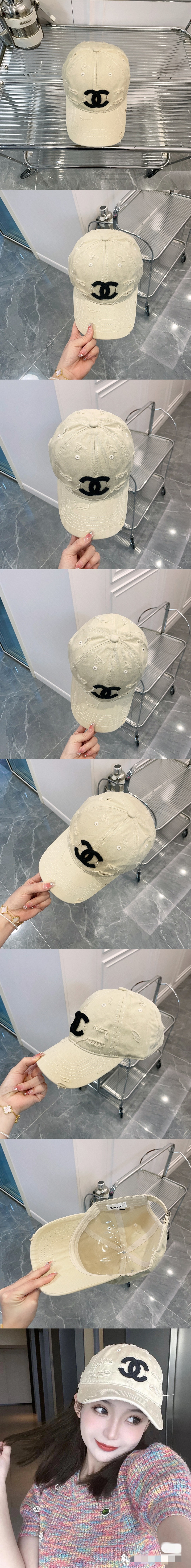 ID.193223|Hat-23021911-wh-L|Chanel官網同款鴨舌帽發表了